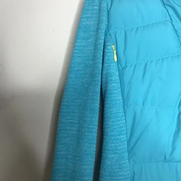 Lululemon Jacket Womens 6 Blue Teal Fluff Off Down Puffer Insulated Coat Hooded - Picture 3 of 12